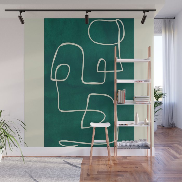 Abstract line art 239 Wall Mural Gallery Image 1