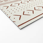 rust on bone mud cloth Welcome Mat Gallery Image 2