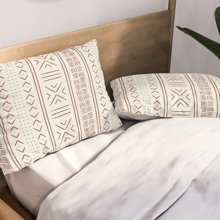 rust on bone mud cloth Pillow Sham Gallery Image 2