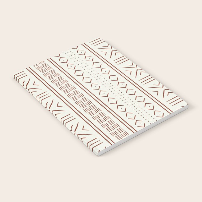 rust on bone mud cloth Notebook Gallery Image 1