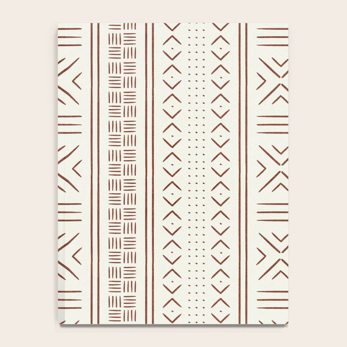 rust on bone mud cloth Notebook Gallery Image 4