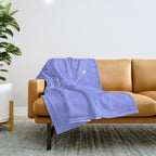 Sagittarius Zodiac Star Constellation Line Art Pastel Purple Throw Blanket Gallery Image 1