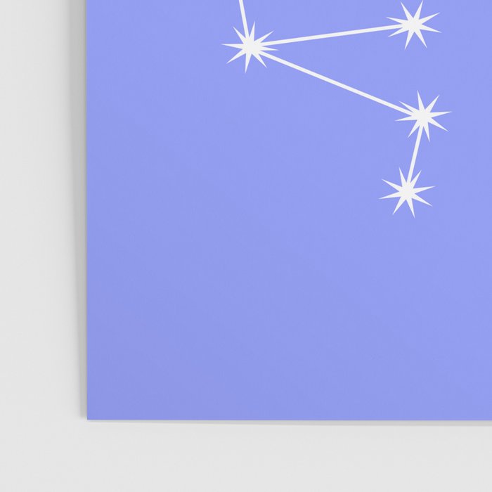 Sagittarius Zodiac Star Constellation Line Art Pastel Purple Poster Gallery Image 3