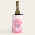Lion Chewing Bubble Gum in Pink Wine Chiller Gallery Image 1