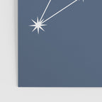 Leo Zodiac Star Constellation Line Art Neutral Blue Poster Gallery Image 3