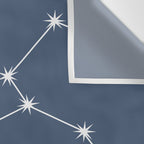 Leo Zodiac Star Constellation Line Art Neutral Blue Wall Tapestry Gallery Image 3