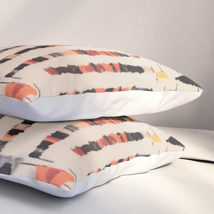 Moroccan Berber Rug Design No.46 - Multicolor, Ivory White Pillow Sham Gallery Image 3