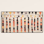 Moroccan Berber Rug Design No.46 - Multicolor, Ivory White Desk Mat Gallery Image 3