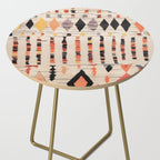 Moroccan Berber Rug Design No.46 - Multicolor, Ivory White Side Table Gallery Image 2