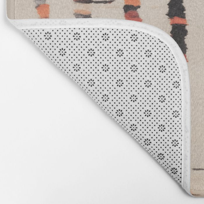 Moroccan Berber Rug Design No.46 - Multicolor, Ivory White Bath Mat Gallery Image 2