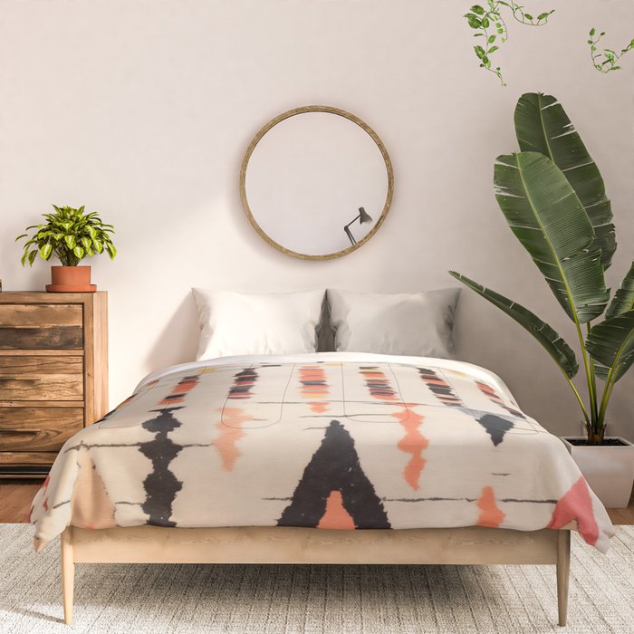 Moroccan Berber Rug Design No.46 - Multicolor, Ivory White Comforter Gallery Image 3