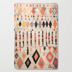 Moroccan Berber Rug Design No.46 - Multicolor, Ivory White Cutting Board Gallery Image 1