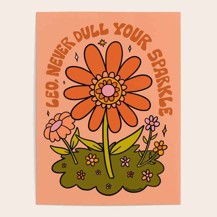 Leo Flower Poster Gallery Image 4