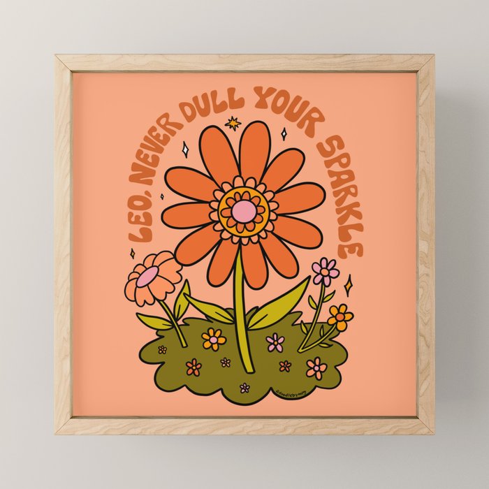 Leo Flower Mini Art Print Gallery Image 1