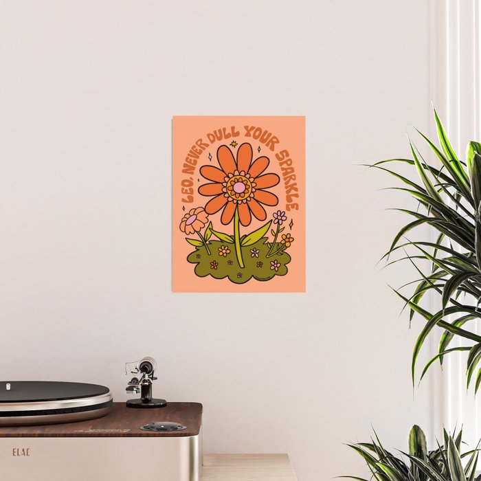Leo Flower Poster Gallery Image 2