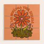 Leo Flower Wood Wall Art Gallery Image 1