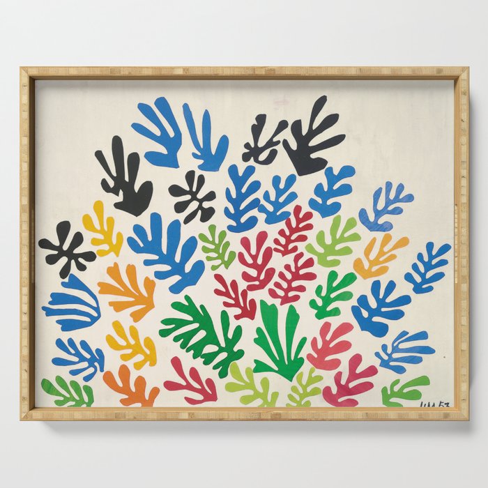 Leaf Cutouts by Henri Matisse (1953) Serving Tray Gallery Image 1