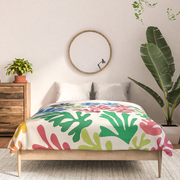 Leaf Cutouts by Henri Matisse (1953) Comforter Gallery Image 3
