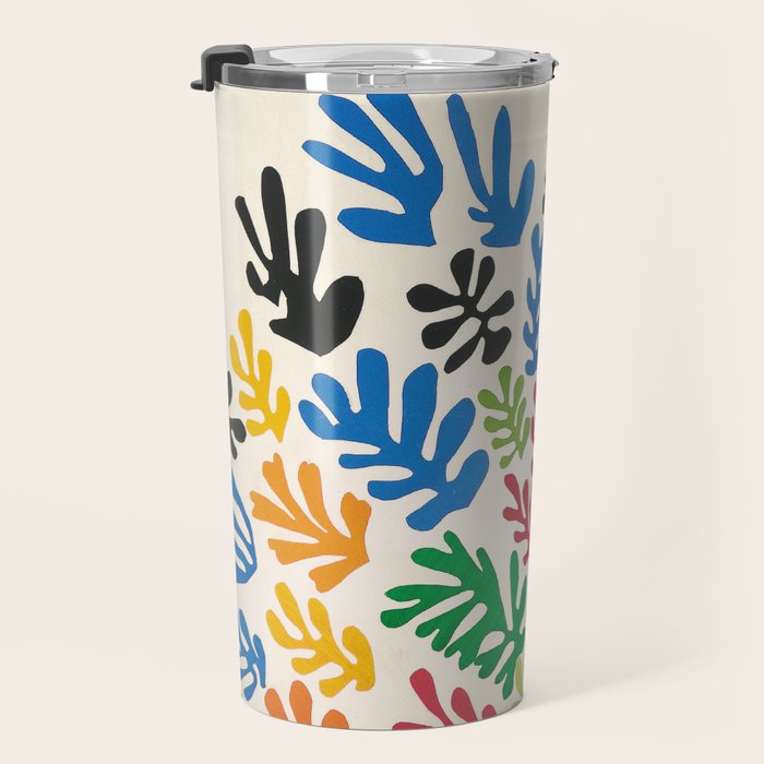 Leaf Cutouts by Henri Matisse (1953) Travel Mug Gallery Image 3