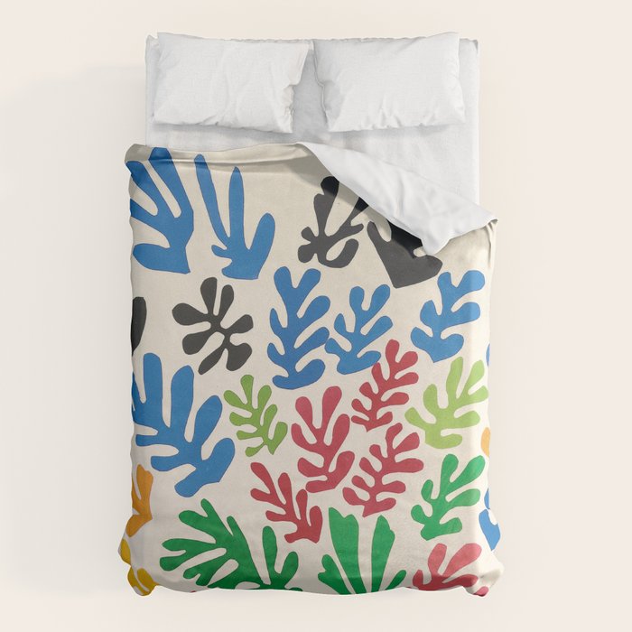 Leaf Cutouts by Henri Matisse (1953) Duvet Cover Gallery Image 1