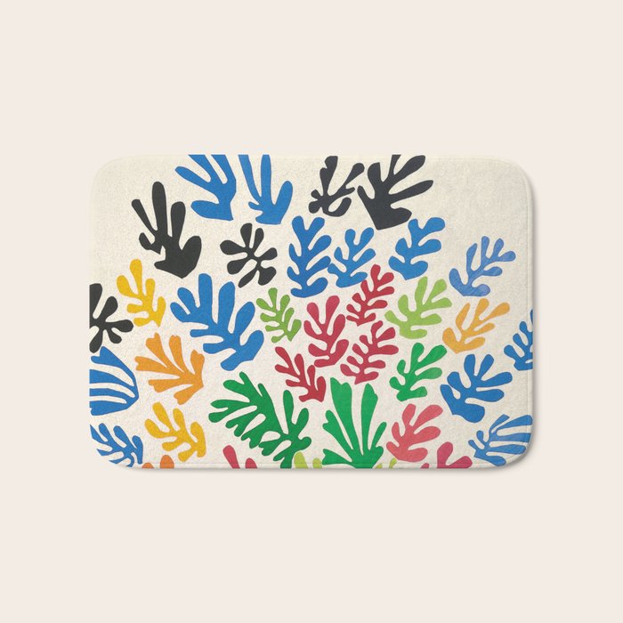 Leaf Cutouts by Henri Matisse (1953) Bath Mat Gallery Image 1