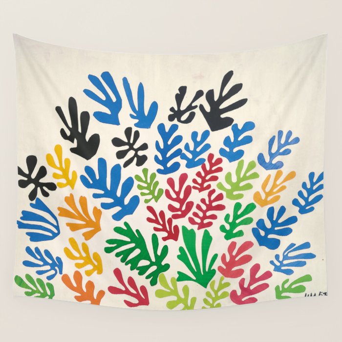 Leaf Cutouts by Henri Matisse (1953) Wall Tapestry Gallery Image 1