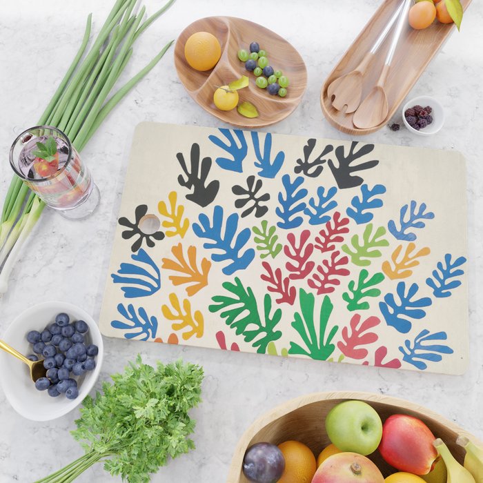 Leaf Cutouts by Henri Matisse (1953) Cutting Board Gallery Image 2