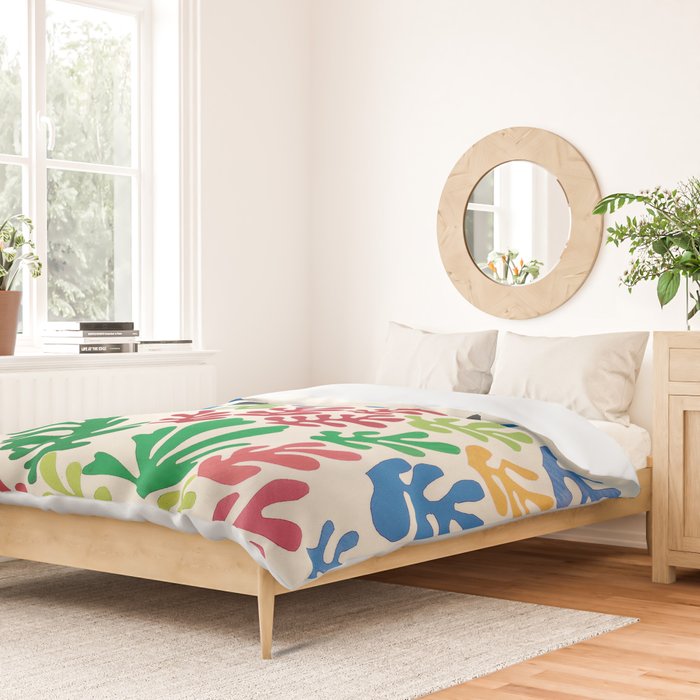 Leaf Cutouts by Henri Matisse (1953) Duvet Cover Gallery Image 2