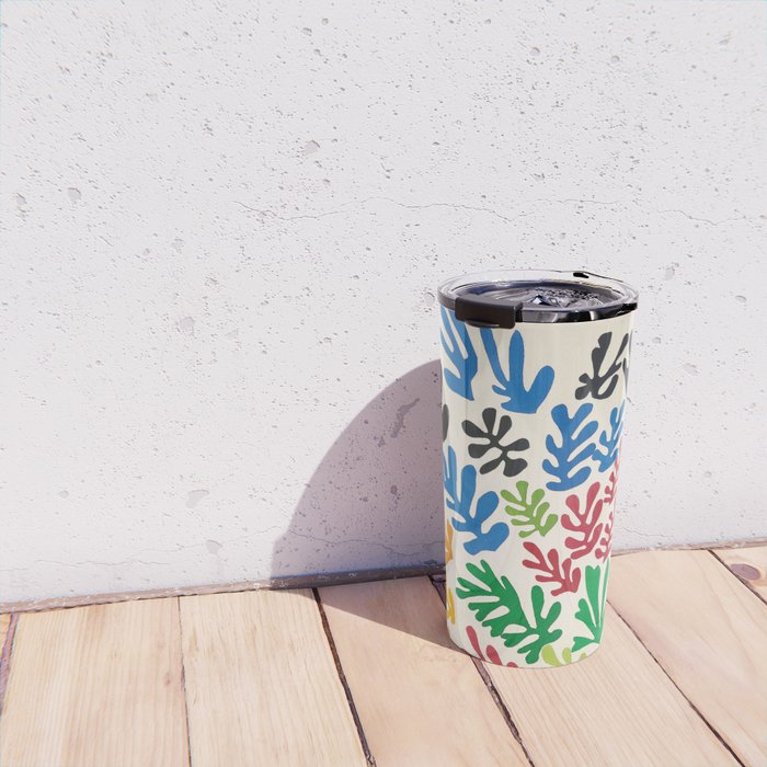Leaf Cutouts by Henri Matisse (1953) Travel Mug Gallery Image 4