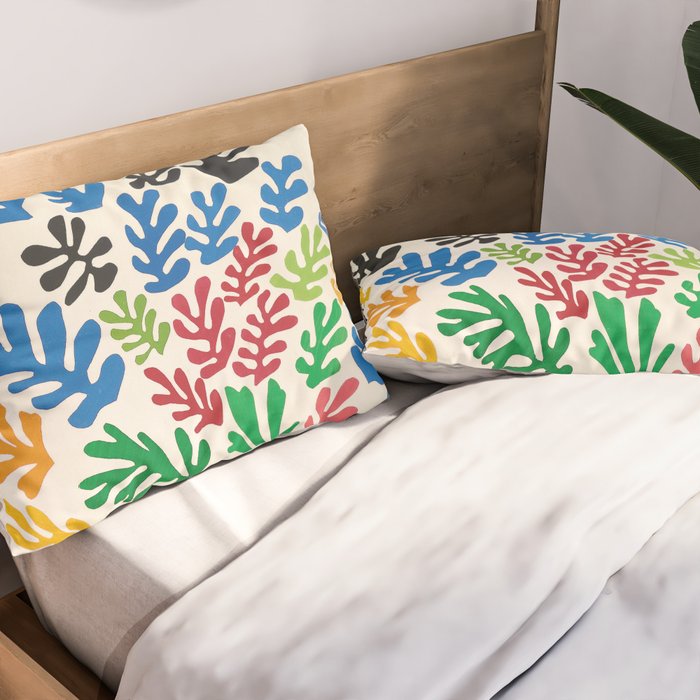 Leaf Cutouts by Henri Matisse (1953) Pillow Sham Gallery Image 2