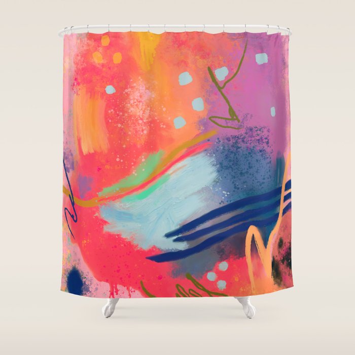 And the sea was dreaming  Shower Curtain Gallery Image 1