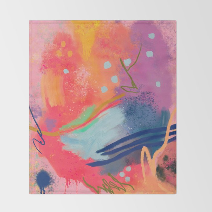 And the sea was dreaming  Throw Blanket Gallery Image 2