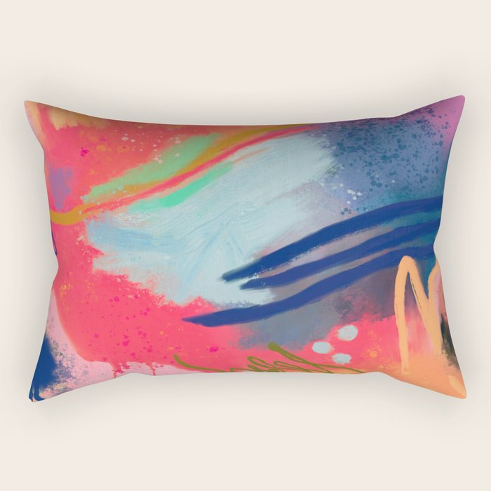 And the sea was dreaming  Rectangular Pillow Gallery Image 1