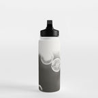 Bubble Photography, Black and White Bathroom Art, Laundry Room Photo Water Bottle Gallery Image 3