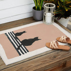 Sitting Cats Abstract Outdoor Rug Gallery Image 2