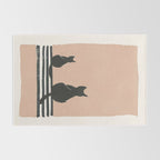 Sitting Cats Abstract Rug Gallery Image 2