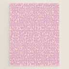 Retro Floral - Cream and Pink Jigsaw Puzzle Gallery Image 1