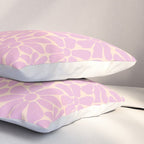 Retro Floral - Cream and Pink Pillow Sham Gallery Image 3