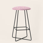 Retro Floral - Cream and Pink Stool Gallery Image 1