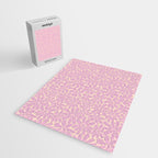 Retro Floral - Cream and Pink Jigsaw Puzzle Gallery Image 2