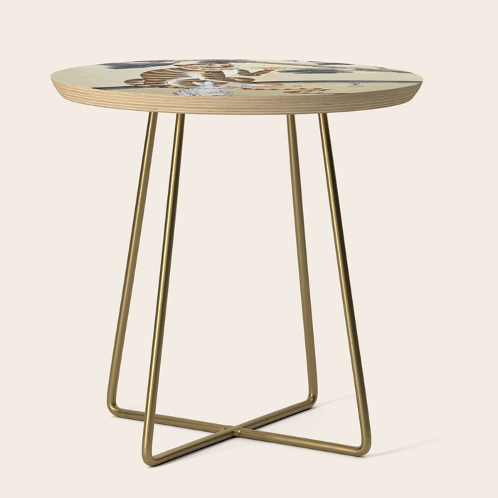 Korean Minhwa Tiger with Pipe Side Table Gallery Image 1