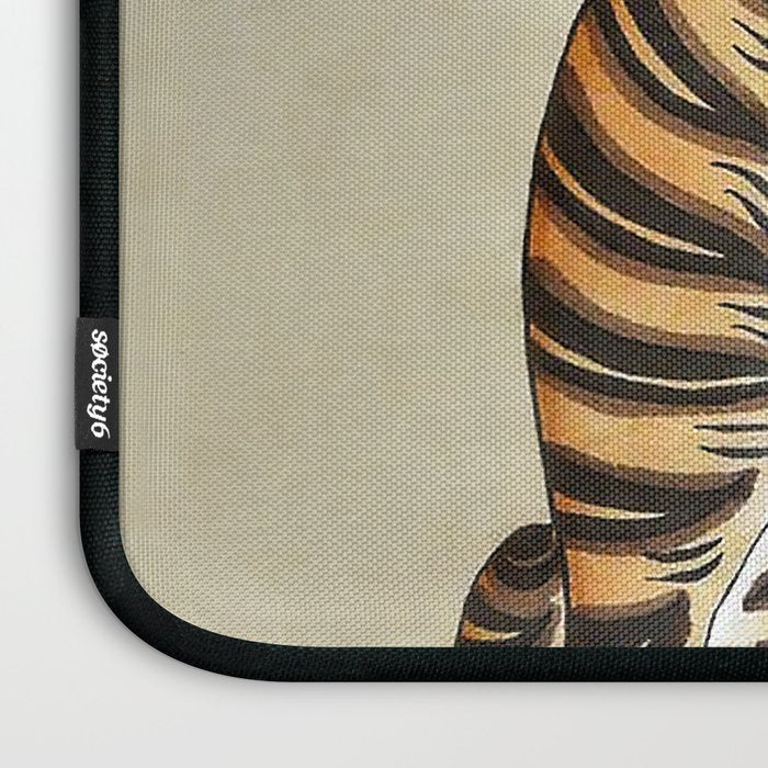 Korean Minhwa Tiger with Pipe Laptop Sleeve Gallery Image 3