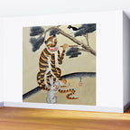 Korean Minhwa Tiger with Pipe Wall Mural Gallery Image 2