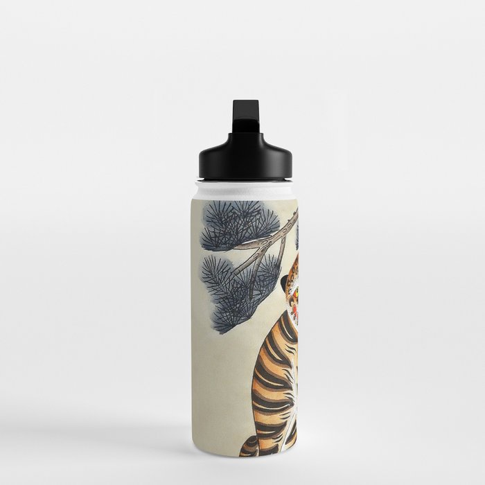 Korean Minhwa Tiger with Pipe Water Bottle Gallery Image 3