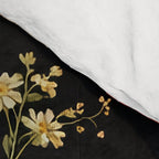 Luxury Strawberry Botanical Pattern - Dark Floral Aesthetic Comforter Gallery Image 4
