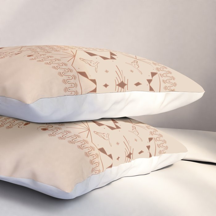 Lost Desert Tile - Adobe Pillow Sham Gallery Image 3
