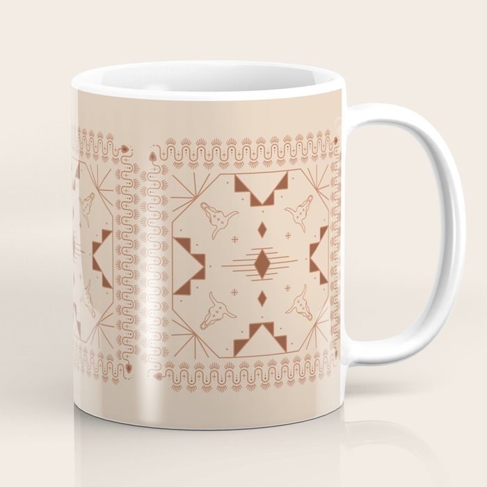 Lost Desert Tile - Adobe Coffee Mug Gallery Image 1