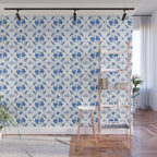 Floral Pleasure blue B Wall Mural Gallery Image 1