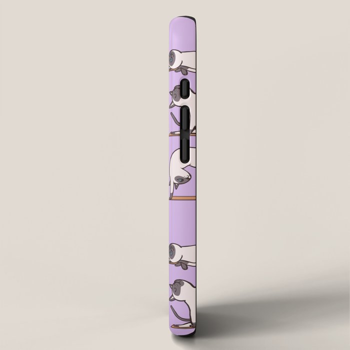 Siamese Cat Yoga iPhone Case Gallery Image 2