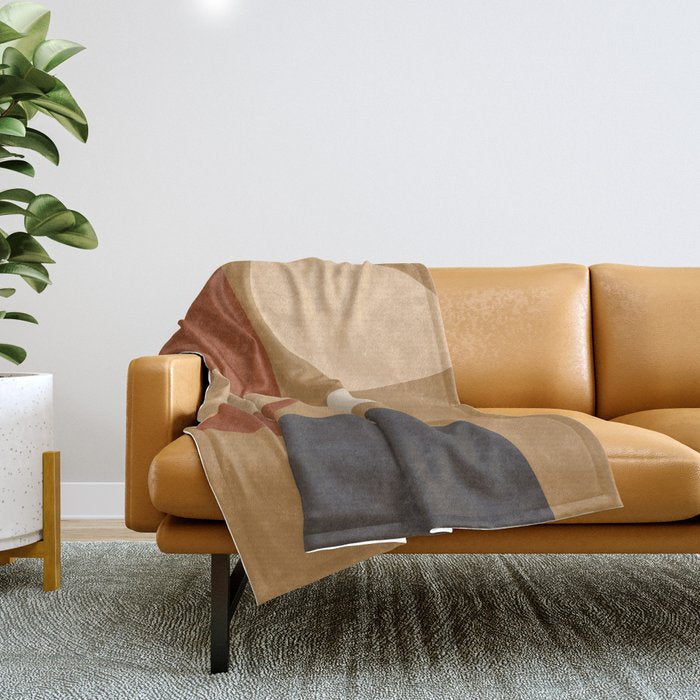 Abstract Minimal Art 3 Throw Blanket Gallery Image 1